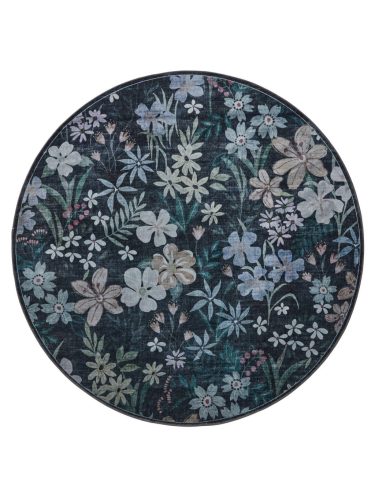 Washable Rug Milly Multicolour/Black ø 160 cm round