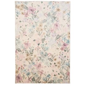 Washable Rug Milly Multicolour/White 80x150 cm