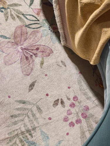 Washable Rug Milly Multicolour/White 80x150 cm