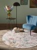 Washable Rug Milly Multicolour/White ø 160 cm round