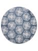 Washable Rug Milly Charcoal/Blue ø 160 cm round