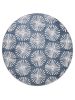 Washable Rug Milly Charcoal/Blue ø 160 cm round