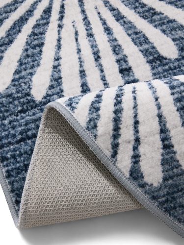 Washable Rug Milly Charcoal/Blue ø 160 cm round
