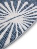 Washable Rug Milly Charcoal/Blue ø 160 cm round
