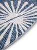 Washable Rug Milly Charcoal/Blue ø 160 cm round