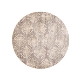 Washable Rug Milly Taupe ø 160 cm round