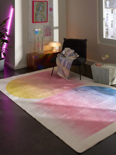 Washable Rug Luna Multicolour/Pink 160x230 cm