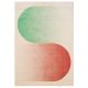 Mosható szőnyeg Luna Beige/Red 80x150 cm