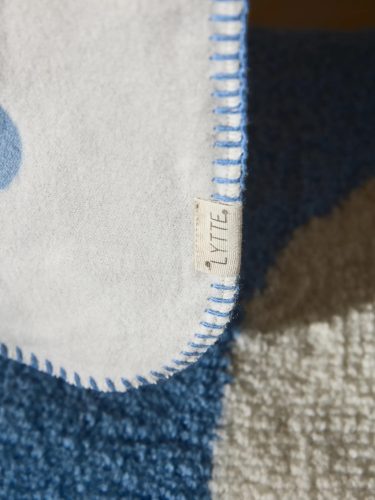 Cotton blanket Lumi Light Blue 75x100 cm
