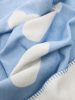 Cotton blanket Lumi Light Blue 75x100 cm
