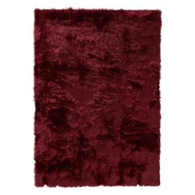 Washable Shaggy Rug Nanuk Bordeaux 80x150 cm