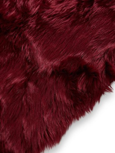 Washable Shaggy Rug Nanuk Bordeaux 15x15 cm Sample