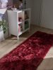 Washable Shaggy Rug Nanuk Bordeaux 80x240 cm