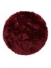 Washable Shaggy Rug Nanuk Bordeaux ø 120 cm round