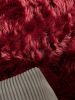 Washable Shaggy Rug Nanuk Bordeaux ø 120 cm round