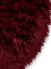 Washable Shaggy Rug Nanuk Bordeaux ø 120 cm round