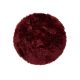Washable Shaggy Rug Nanuk Bordeaux ø 80 cm round