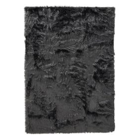 Washable Shaggy Rug Nanuk Charcoal 60x120 cm