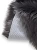 Washable Shaggy Rug Nanuk Charcoal ø 80 cm round