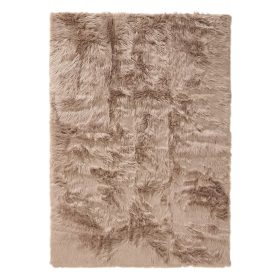 Washable Shaggy Rug Nanuk Beige 15x15 cm Sample