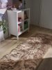 Washable Shaggy Rug Nanuk Beige 80x240 cm