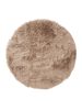 Washable Shaggy Rug Nanuk Beige ø 120 cm round