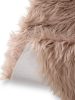 Washable Shaggy Rug Nanuk Beige ø 80 cm round