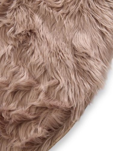 Washable Shaggy Rug Nanuk Beige ø 80 cm round