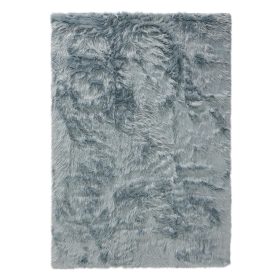 Washable Shaggy Rug Nanuk Blue 15x15 cm Sample