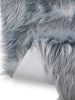 Washable Shaggy Rug Nanuk Blue 15x15 cm Sample