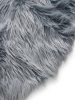 Washable Shaggy Rug Nanuk Blue ø 80 cm round