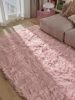 Washable Shaggy Rug Nanuk Pink 15x15 cm Sample
