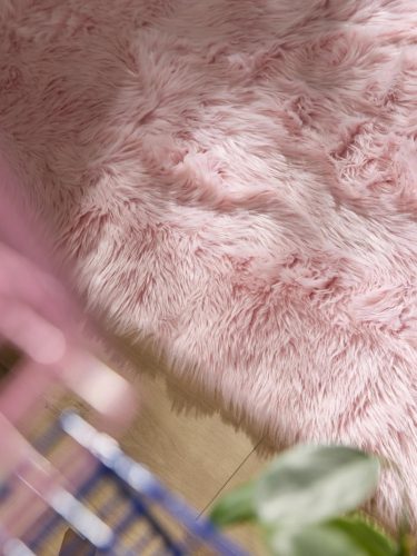 Washable Shaggy Rug Nanuk Pink 80x240 cm