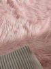 Washable Shaggy Rug Nanuk Pink ø 80 cm round