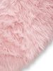 Washable Shaggy Rug Nanuk Pink ø 80 cm round