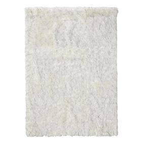 Washable Shaggy Rug Nanuk Black/White 60x120 cm