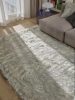 Washable Shaggy Rug Nanuk Black/White 60x120 cm