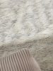Washable Shaggy Rug Nanuk Black/White ø 120 cm round