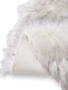 Washable Shaggy Rug Nanuk Black/White ø 120 cm round