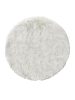 Washable Shaggy Rug Nanuk Black/White ø 80 cm round