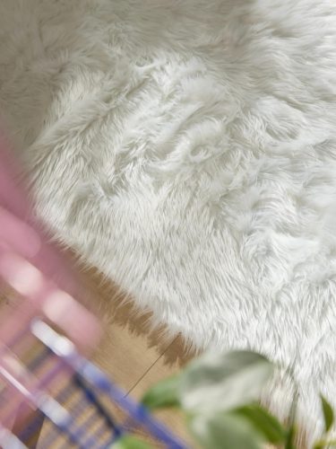 Washable Shaggy Rug Nanuk White 80x240 cm