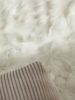 Washable Shaggy Rug Nanuk White ø 120 cm round