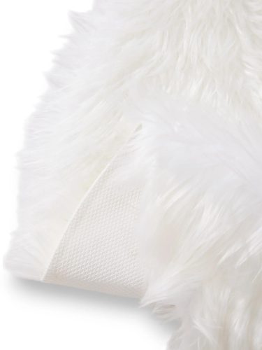 Washable Shaggy Rug Nanuk White ø 80 cm round