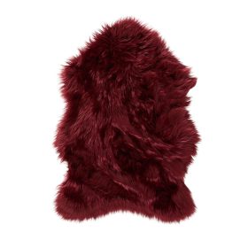 Washable Shaggy Rug Nanuk Bordeaux 60x90 cm