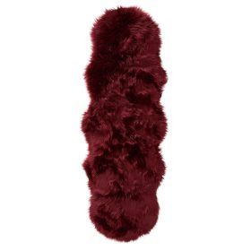 Washable Shaggy Rug Nanuk Bordeaux 60x180 cm
