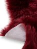 Washable Shaggy Rug Nanuk Bordeaux 60x180 cm