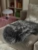 Washable Shaggy Rug Nanuk Charcoal 60x90 cm