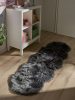 Washable Shaggy Rug Nanuk Charcoal 60x180 cm