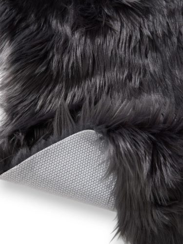 Washable Shaggy Rug Nanuk Charcoal 60x180 cm