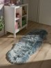 Washable Shaggy Rug Nanuk Blue 60x180 cm